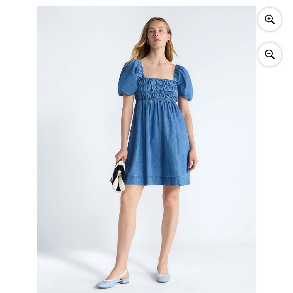 Plus size denim dress